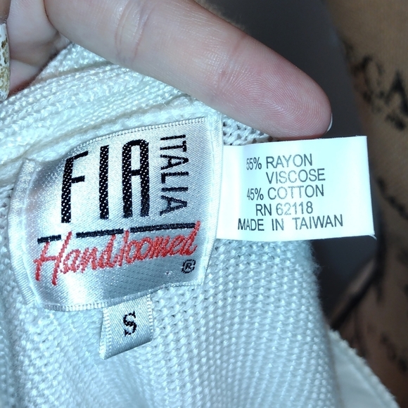 Fia Italia small cardigan jacket shrug sweater tie - Picture 8 of 8